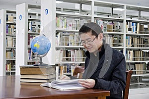 Study in a library