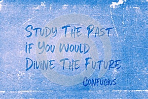 Study the past Confucius