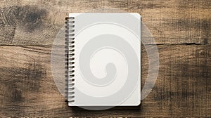 study spiral notebook on table