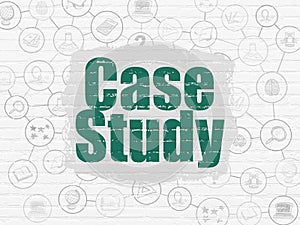 Studying concept: Case Study on wall background