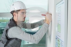 Studying the floor plan