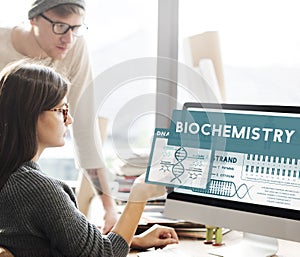 Studying Science Learning Biochemistry Laboratory Concept