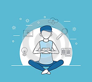 Studying tools and man