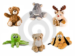 Stuff toy collage photo