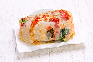 Stuffe cabbage with meat