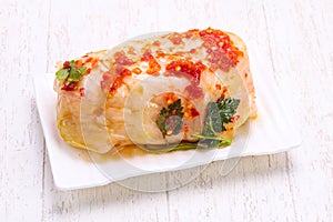 Stuffe cabbage with meat