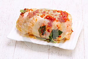 Stuffe cabbage with meat