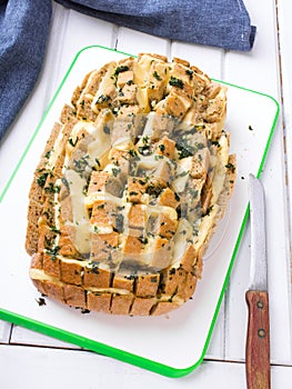 Stuffed bread with cheese