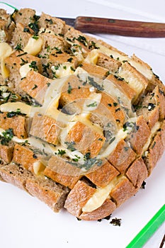 Stuffed bread with cheese
