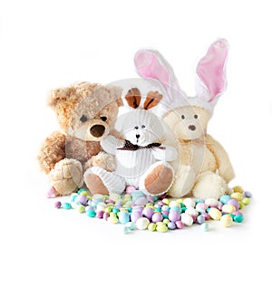 Stuffed buddies and candy