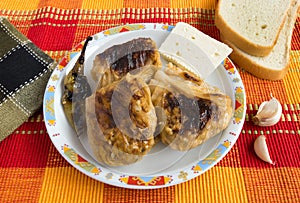 Stuffed cabbage leaves