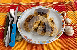 Stuffed cabbage leaves
