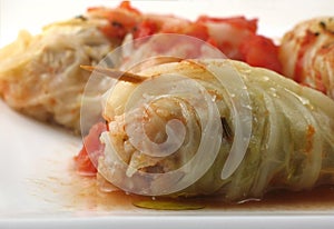 Stuffed cabbage roll