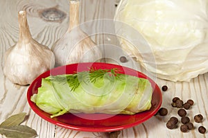 Stuffed cabbage roll