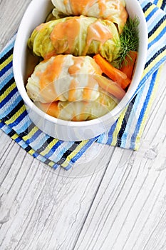 Stuffed cabbage roll