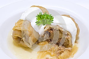 Stuffed cabbage rolls