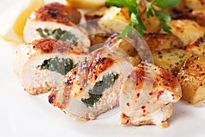 Stuffed chicken breast