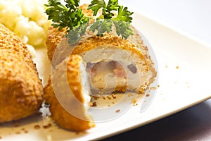 Stuffed Chicken Cordon Bleu