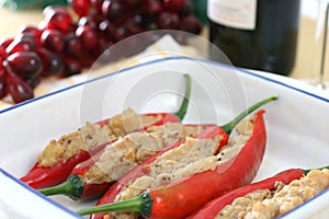 Stuffed chilies photo