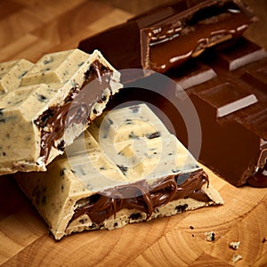 Stuffed chocolate bars