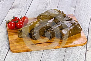 Stuffed dolma with meat