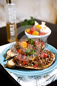 Stuffed eggplant