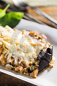 Stuffed eggplant