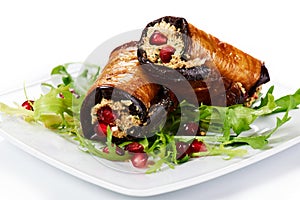 Stuffed Eggplant Rolls