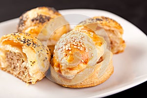 Stuffed flaky pastry