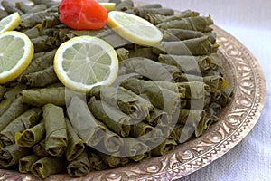Stuffed grape leaves. Dalma