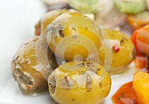 Stuffed Green Olives in olive oil