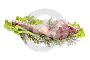 Stuffed leg of lamb