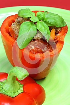 Stuffed paprica photo