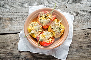 Stuffed pepper with meat