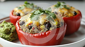 Stuffed Peppers, Dinner, Kitchen, Closeup