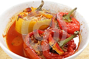 Stuffed peppers from the oven