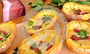 Stuffed potato skins photo