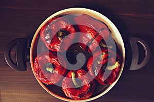 Stuffed red pepper