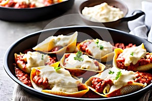 Stuffed shells with ricotta cheese