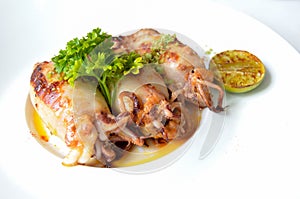 Stuffed Squid Dish