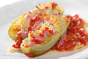 Stuffed summer squash