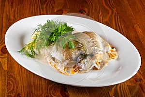 Stuffed trout