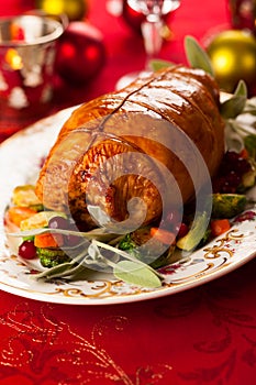 Stuffed turkey breast