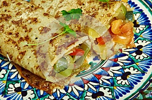 stuffed vegetable parathas