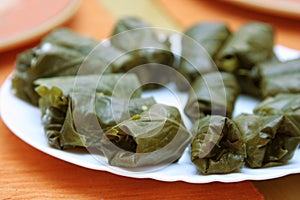 Stuffed vine leaves