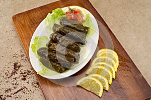 Stuffed vine leaves , Lebanese Cuisine