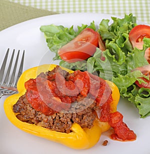 Stuffed Yellow Pepper