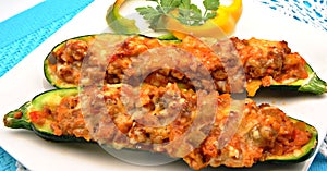Stuffed zucchini