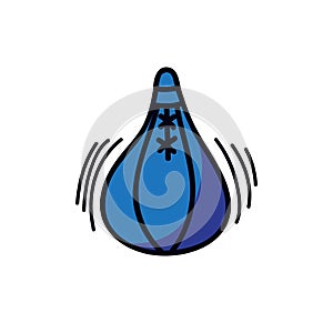 Stuffing pear doodle icon, vector illustration