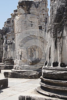 Stumps of massive stone columns